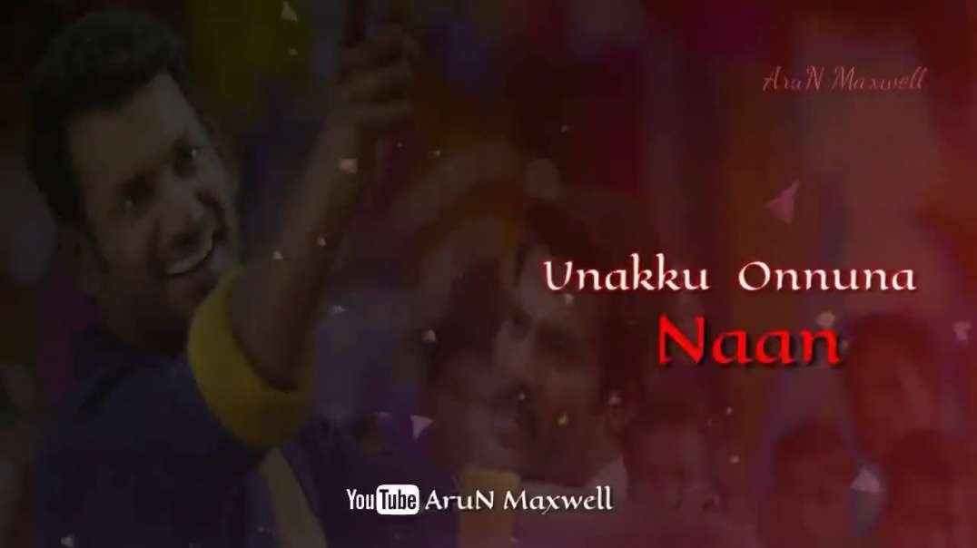 Chillena Oru Mazhai Thuli whatsapp status-Raja rani whatsapp status-New whatsapp status