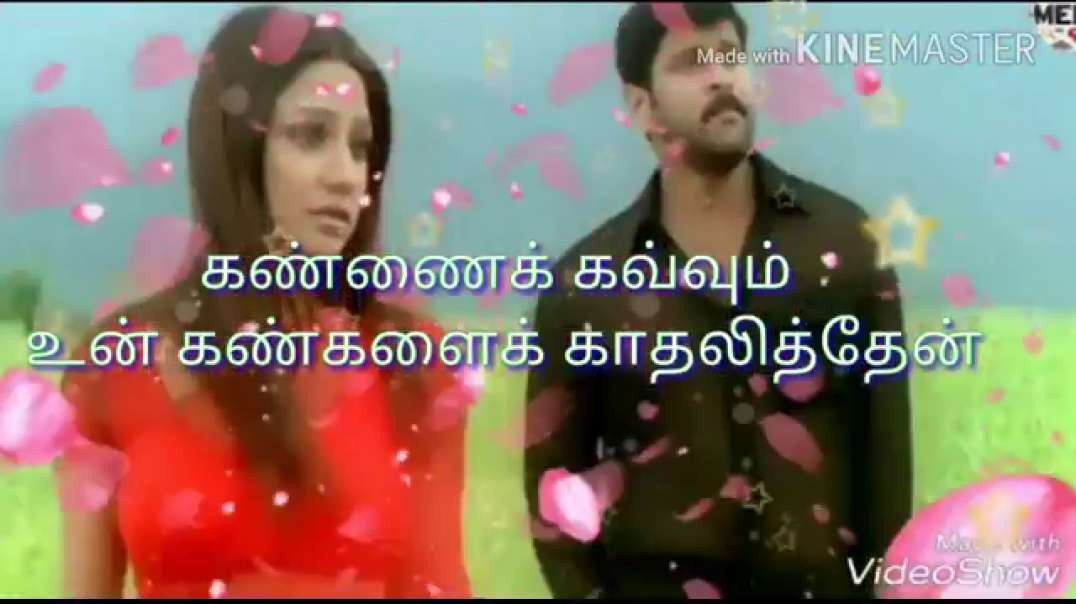 ⁣Megathil ondrai nindrome lyrics status |kadhal sadugudu song status | 2000's tamil song whatsap