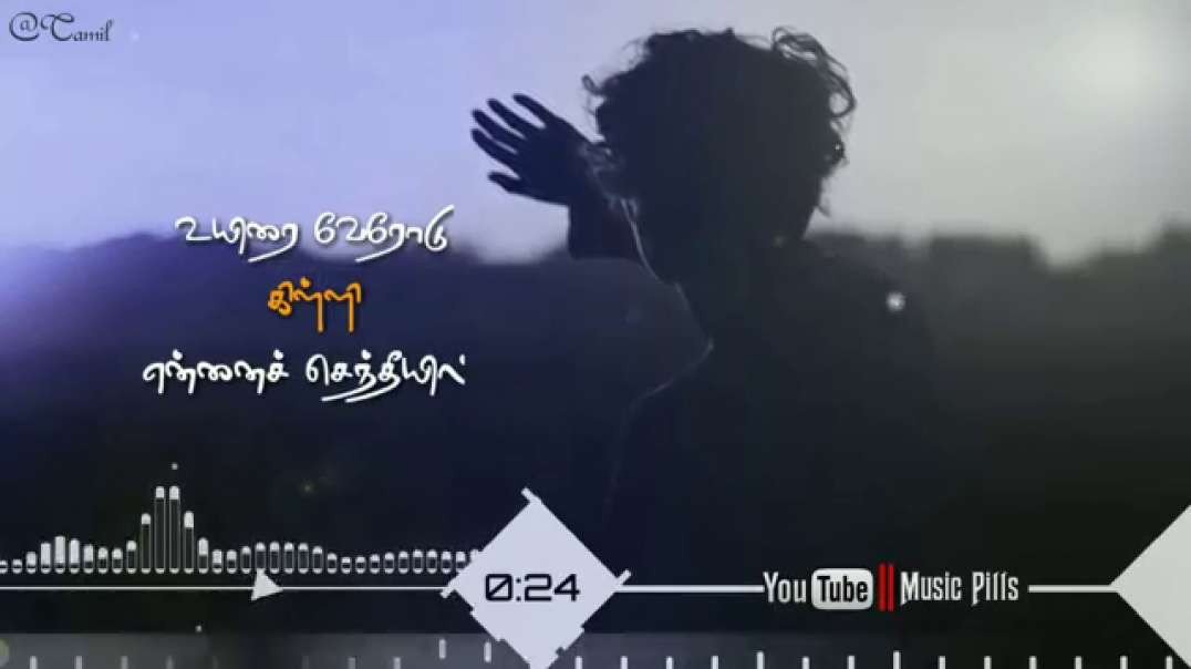 Poongatrilae un suvasathai song | Tamil whatsapp status | sad love status